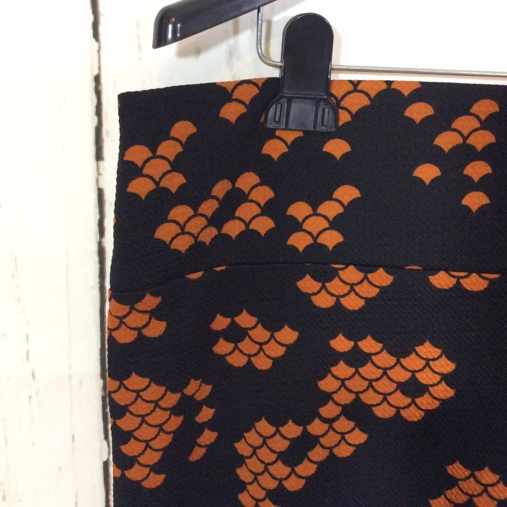 LuLaRoe CASSIE Pencil Stretch Skirt Size XL Black Knit Pull‎ On NWT